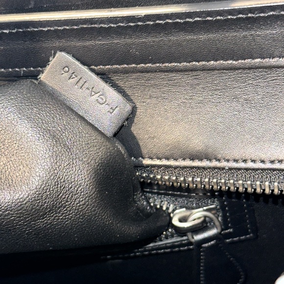 Céline Yellow, Grey, Black Leather & Wool Felt Micro Shopper Tote Fall 16’ - Picture 11 of 17